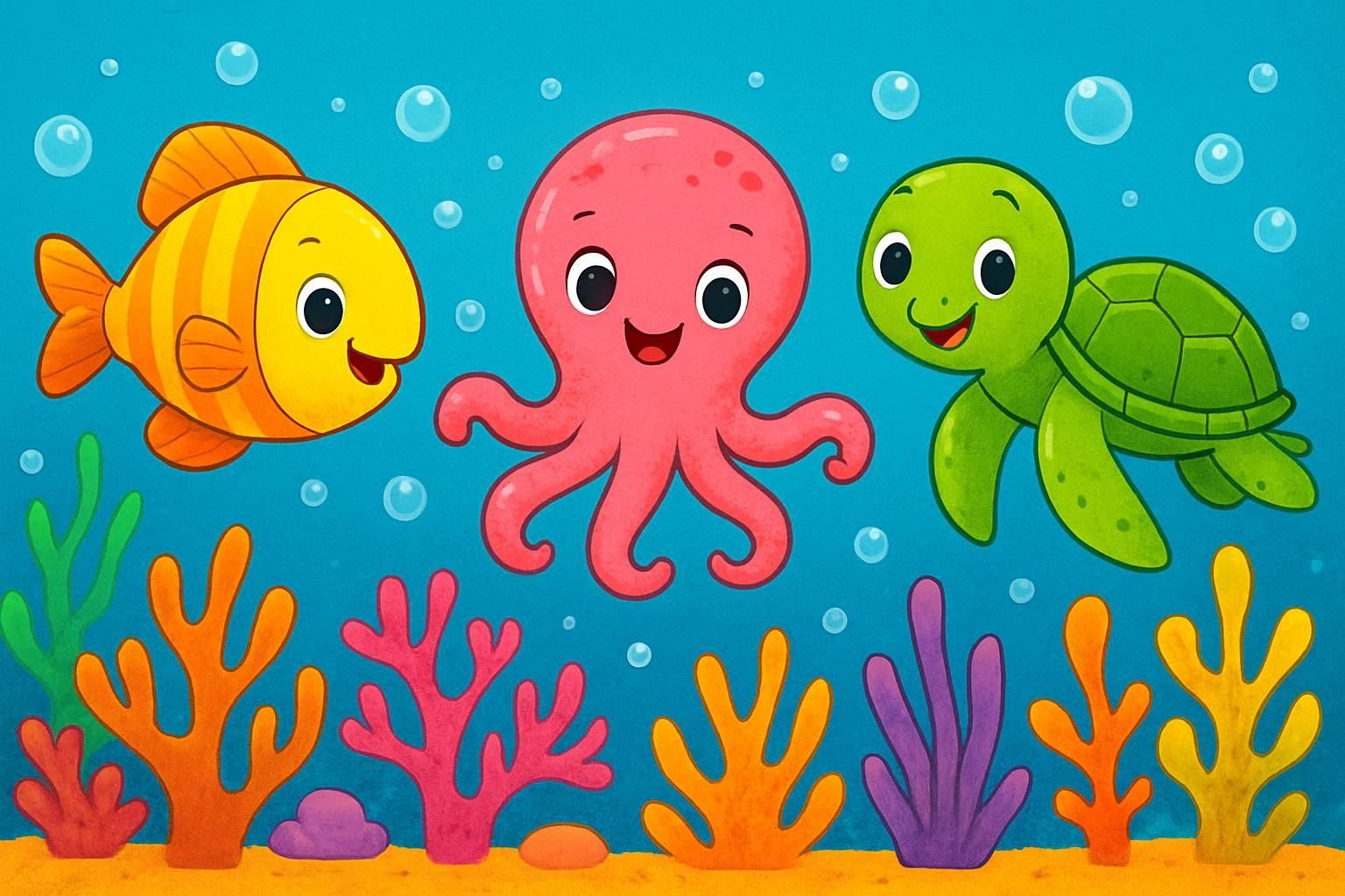 Under the Sea eCard - free Kids Birthday greeting card