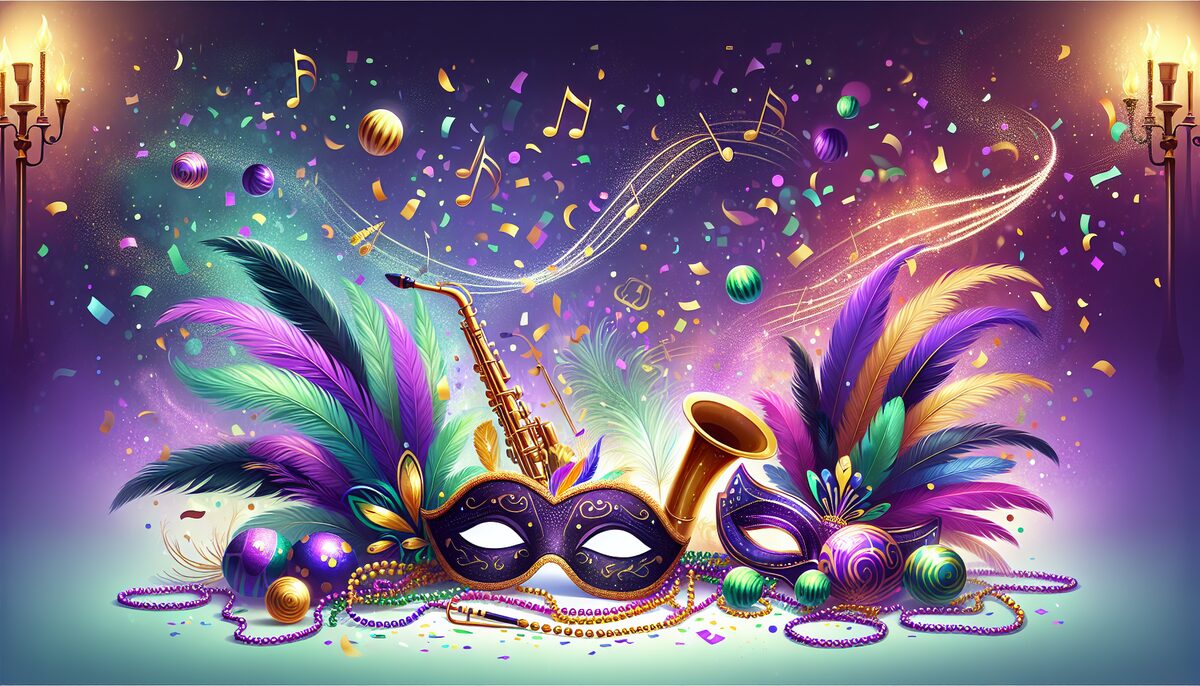 Let the Good Times Roll eCard - free Mardi Gras greeting card