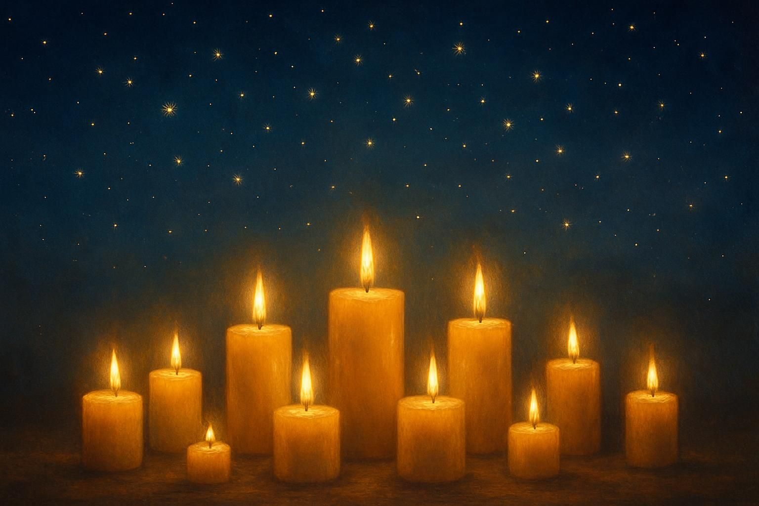 Candles and Stars eCard - free More Holidays greeting card
