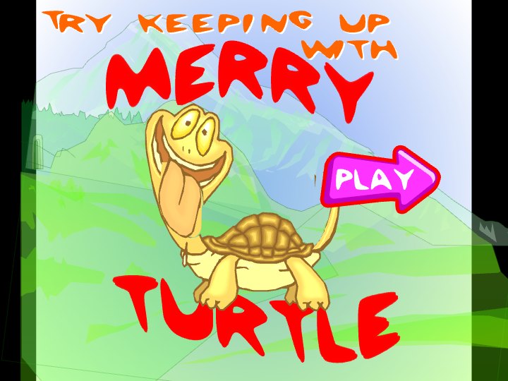 Merry Turtle Racing Game eCard - free Classic Games greeting card