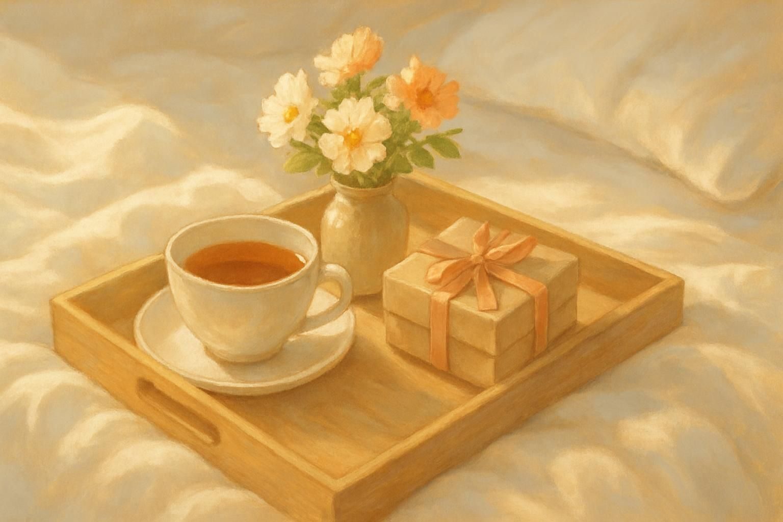 Breakfast in Bed eCard - free Mom Birthday greeting card