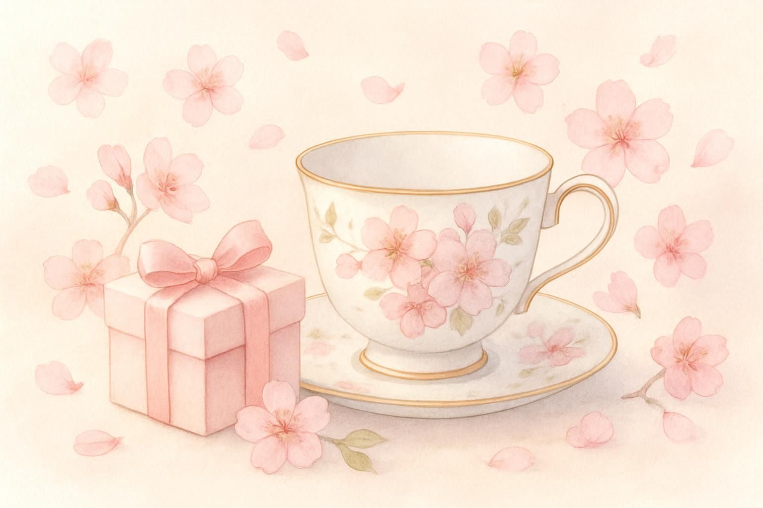 Tea & Blossoms eCard - free Mom Birthday greeting card