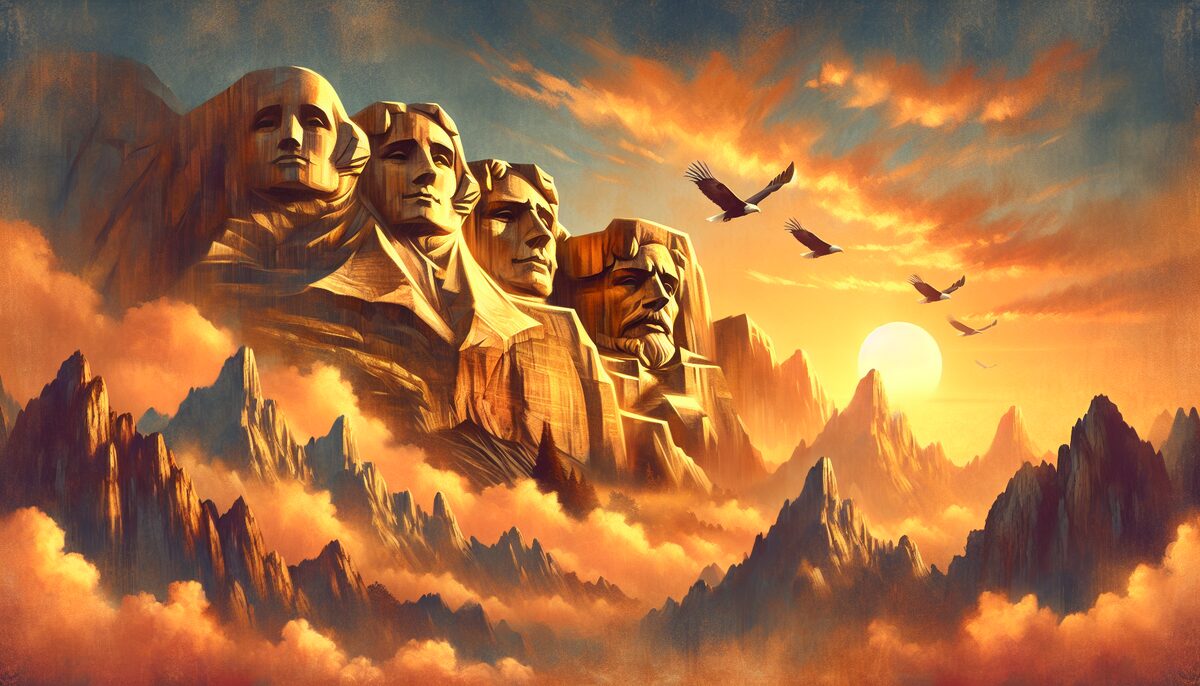 Mount Rushmore Pride eCard - free Presidents Day greeting card