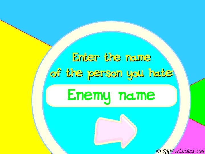 Name Your Enemy Game eCard - free Classic Games greeting card