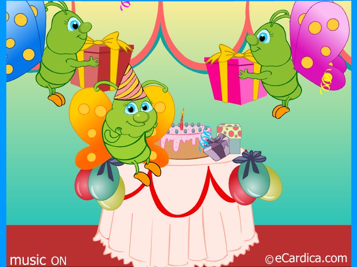 Butterfly Party No Present Brother eCard - free Brother Birthday greeting card