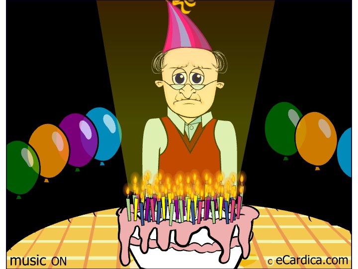 Not Your Last Birthday Candles eCard - free Over the Hill greeting card