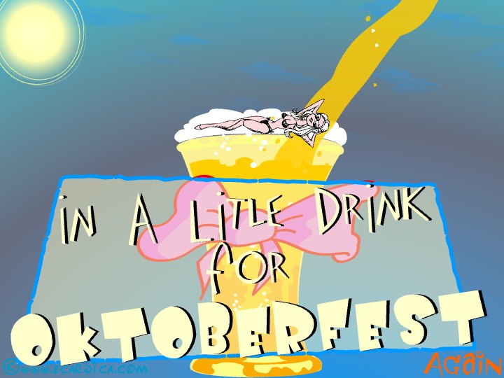 Oktoberfest Beer Pin Up Cheers