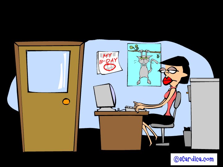 My Office Birthday Calendar eCard - free Business & Office greeting card
