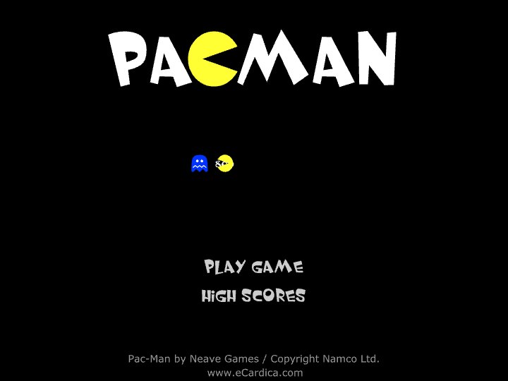 Classic Pac Man Maze Game eCard - free Classic Games greeting card