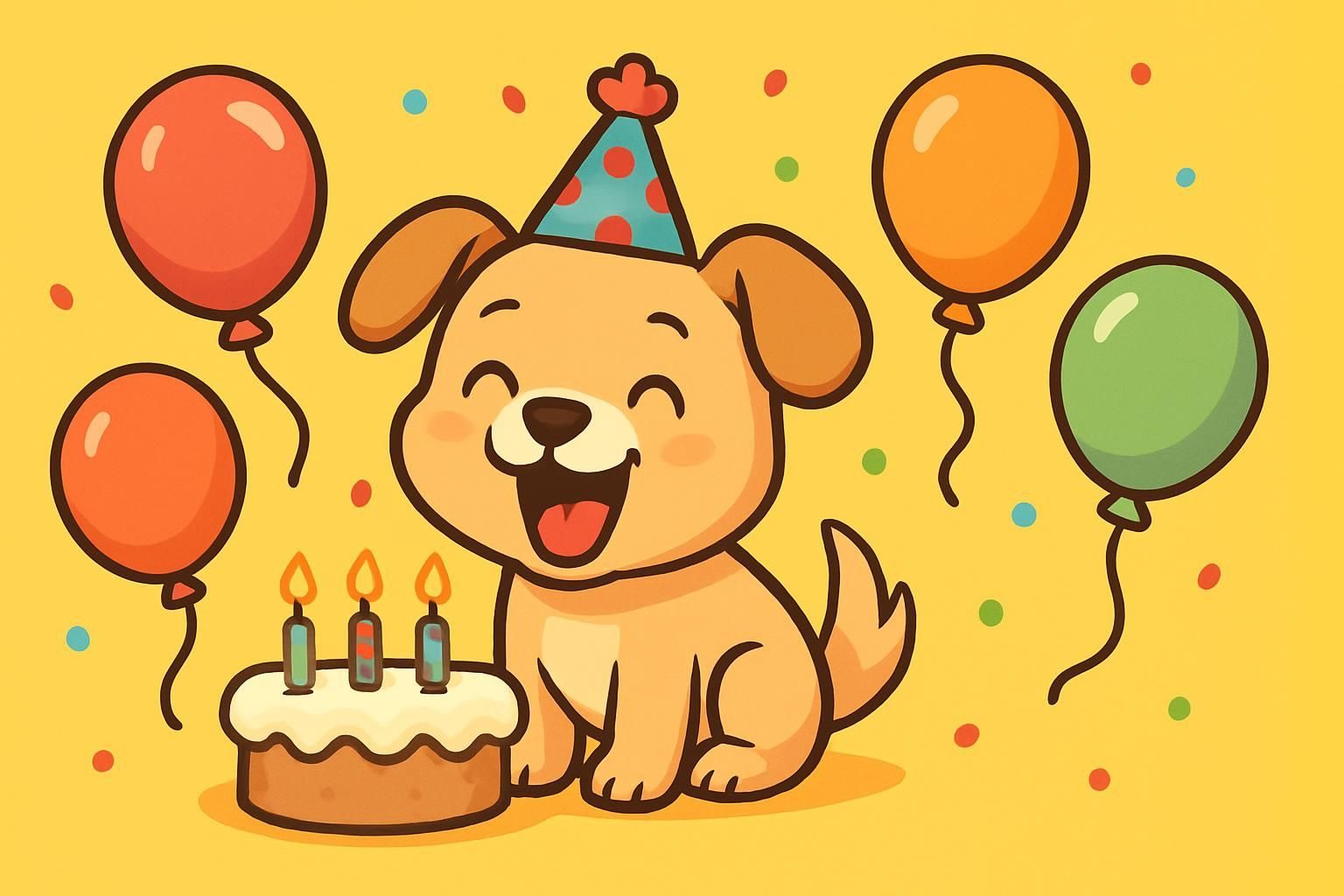 Puppy Party eCard - free Pet Birthday greeting card