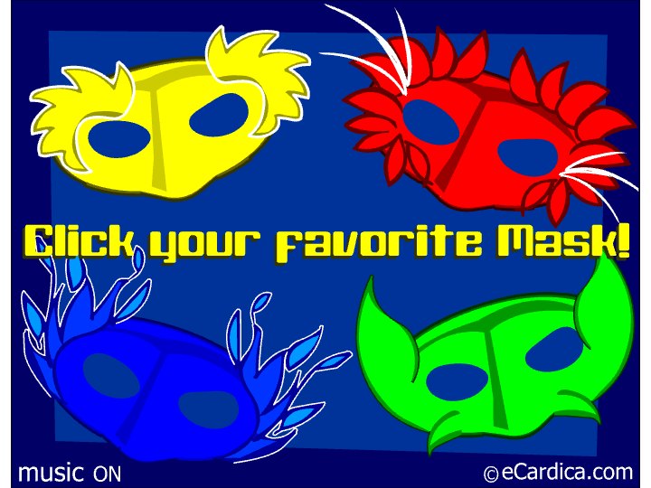 Pick Your Favorite Purim Mask