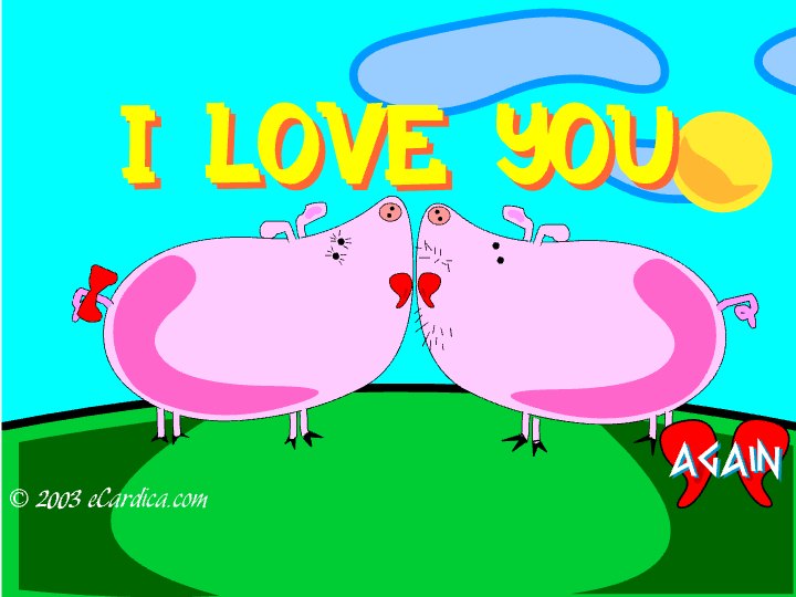 Two Pigs In Love
