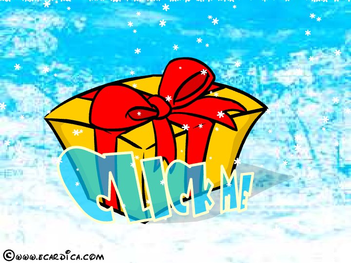 Surprise Christmas Gift Box eCard - free Christmas greeting card
