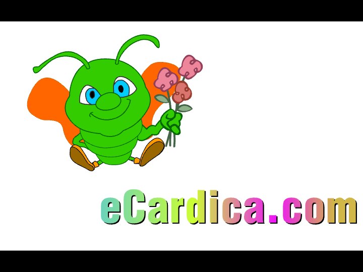 Congratulations Mascot With Flowers eCard - free Business & Office greeting card