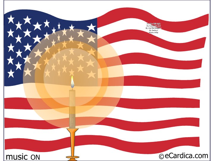 Candle Of Remembrance Flag
