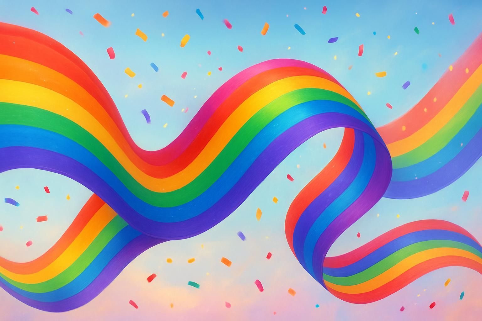 Rainbow Pride eCard - free Pride greeting card