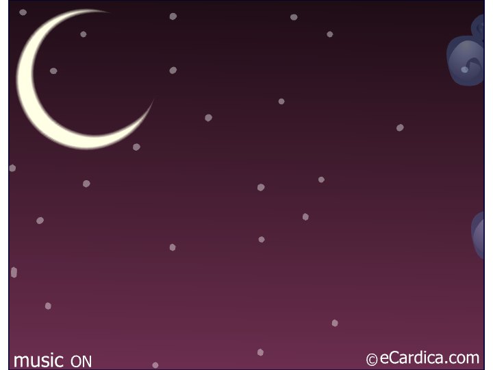 Ramadan Crescent Moon Night eCard - free More Holidays greeting card
