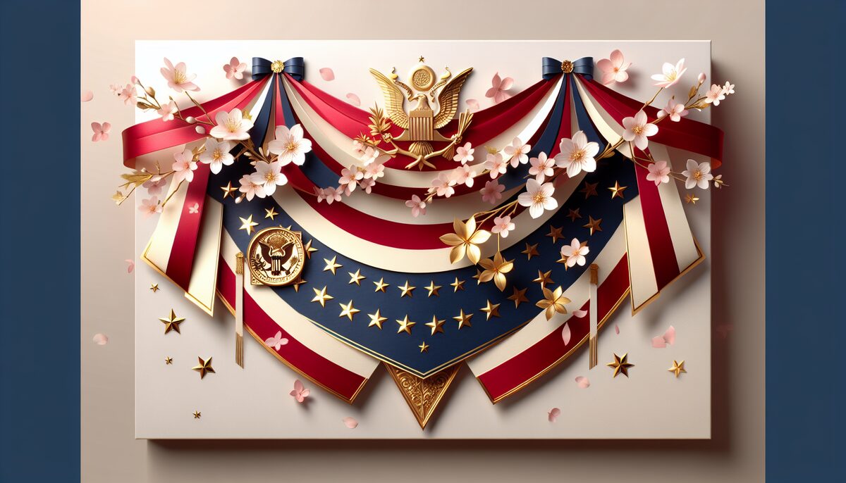 Red White and Blue Honor eCard - free Presidents Day greeting card