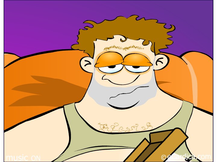 Relax Laid Back Guy eCard - free For Him greeting card