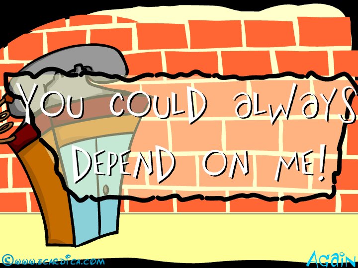 You Can Always Depend On Me eCard - free Friendship greeting card