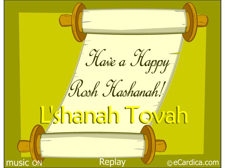 Happy Rosh Hashanah Scroll