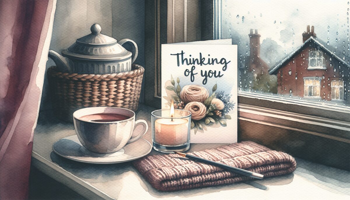 Sending Warm Thoughts eCard - free Thinking of You greeting card