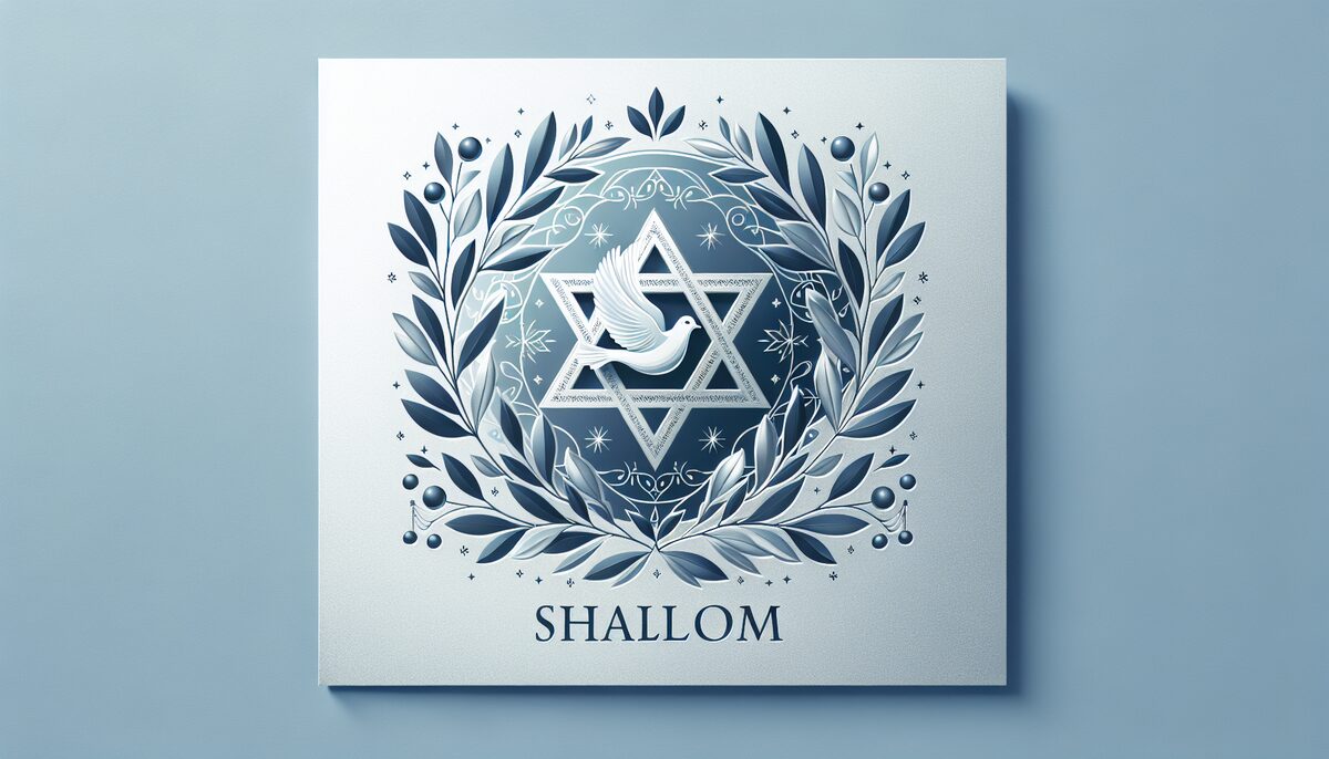 Shalom and Peace eCard - free Hanukkah greeting card