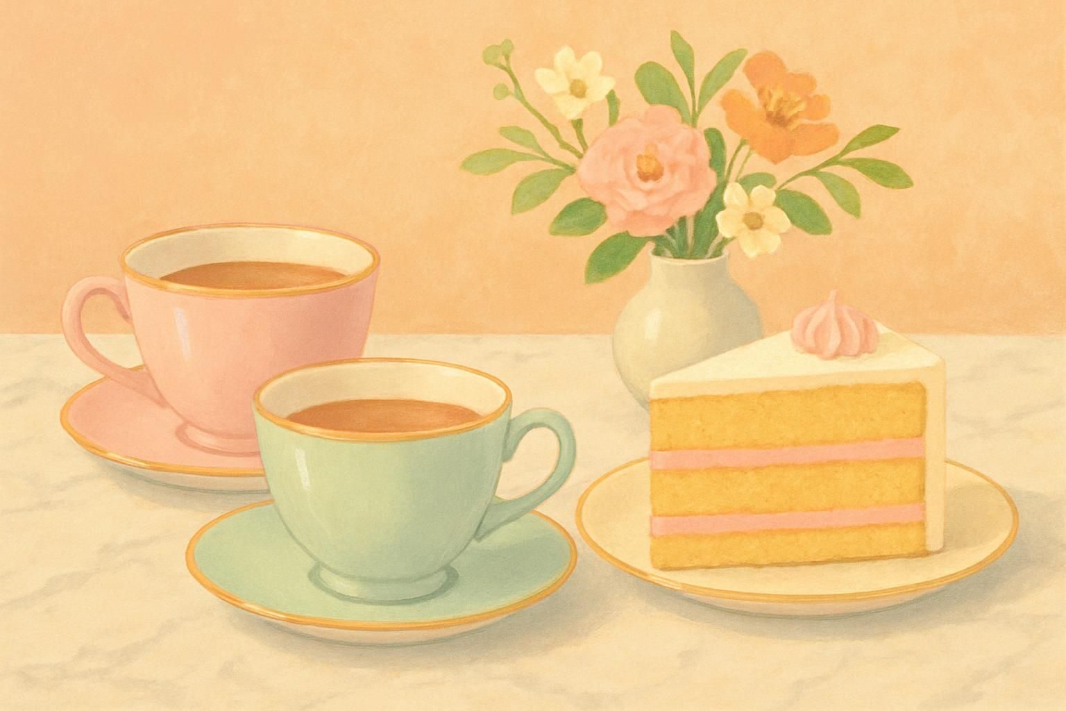 Cafe Catch-Up eCard - free Sister Birthday greeting card