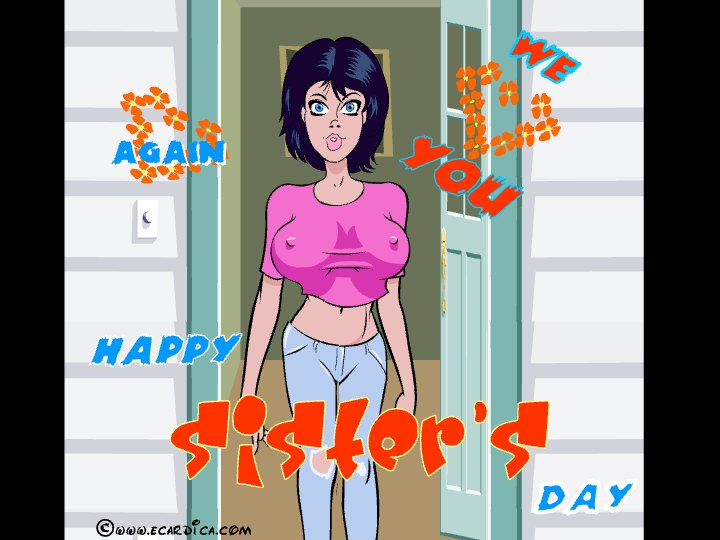 Happy Sisters Day To You eCard - free Family greeting card