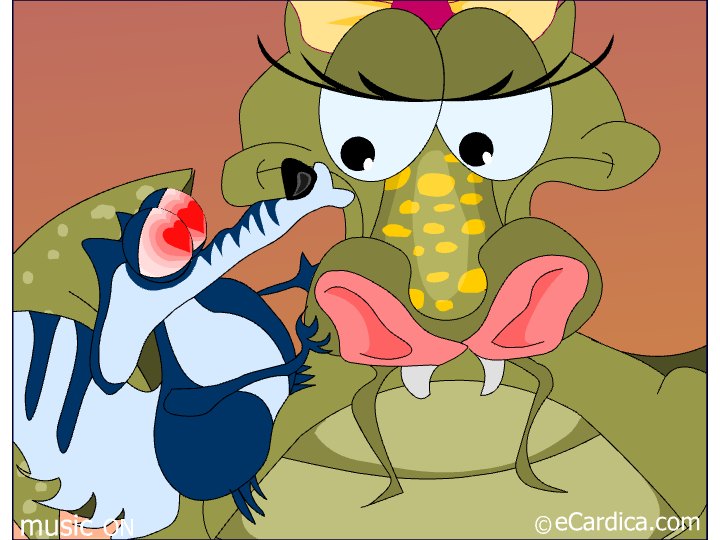 Funny Bug Flirt Size Joke eCard - free Flirting greeting card