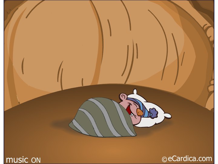 Sleepy Groundhog In Cozy Burrow eCard - free More Holidays greeting card