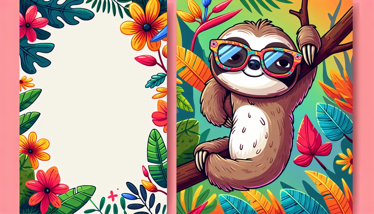 Sloth Vibes eCard - free Funny greeting card