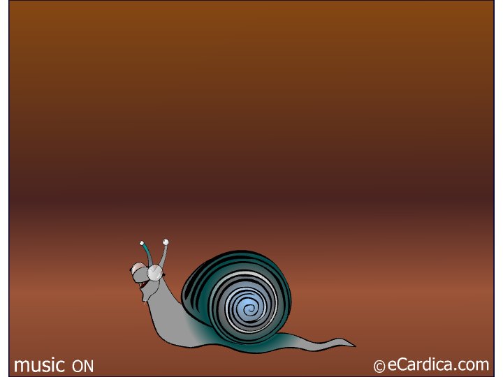 Slow As A Snail eCard - free Belated Birthday greeting card