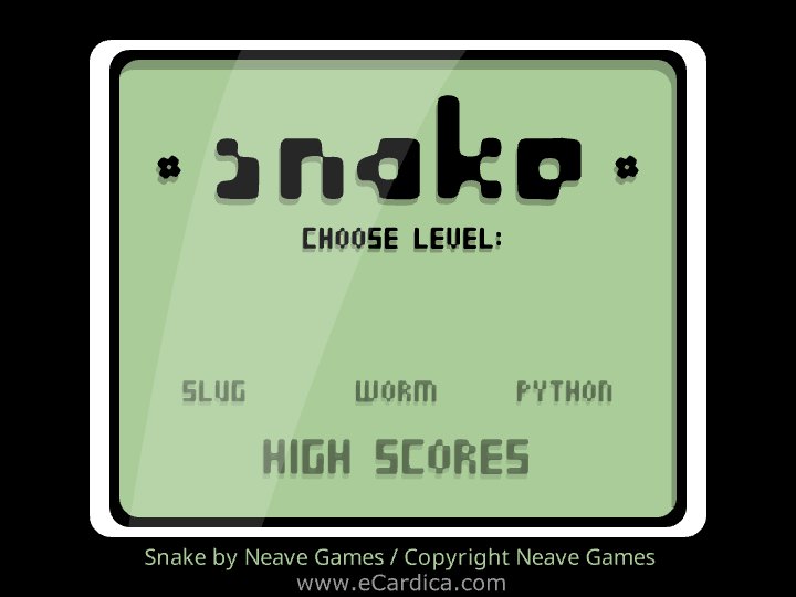 Retro Snake Arcade Game eCard - free Classic Games greeting card