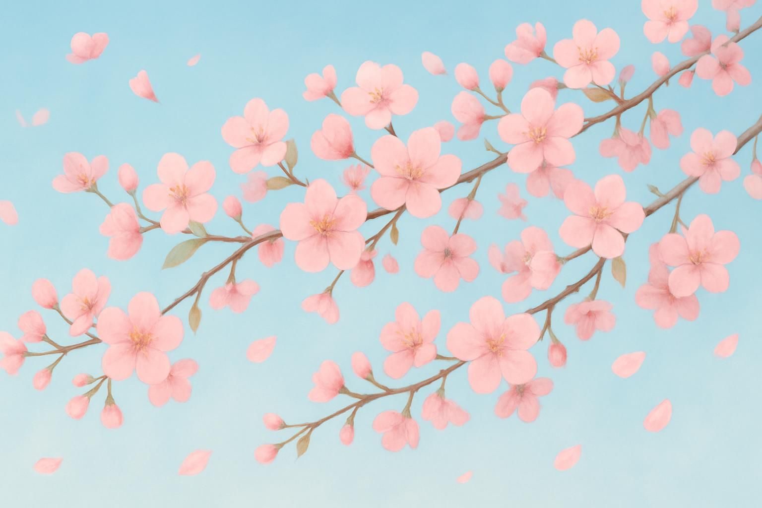 Cherry Blossoms eCard - free Spring greeting card