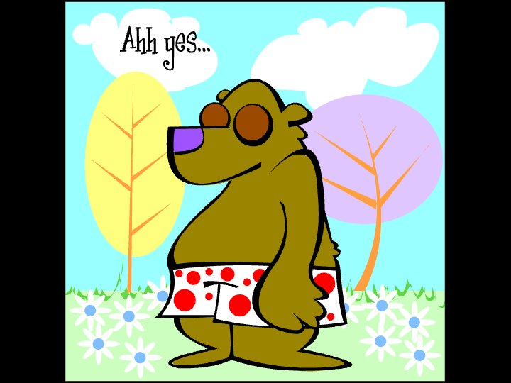 Bear Soaking Up Spring