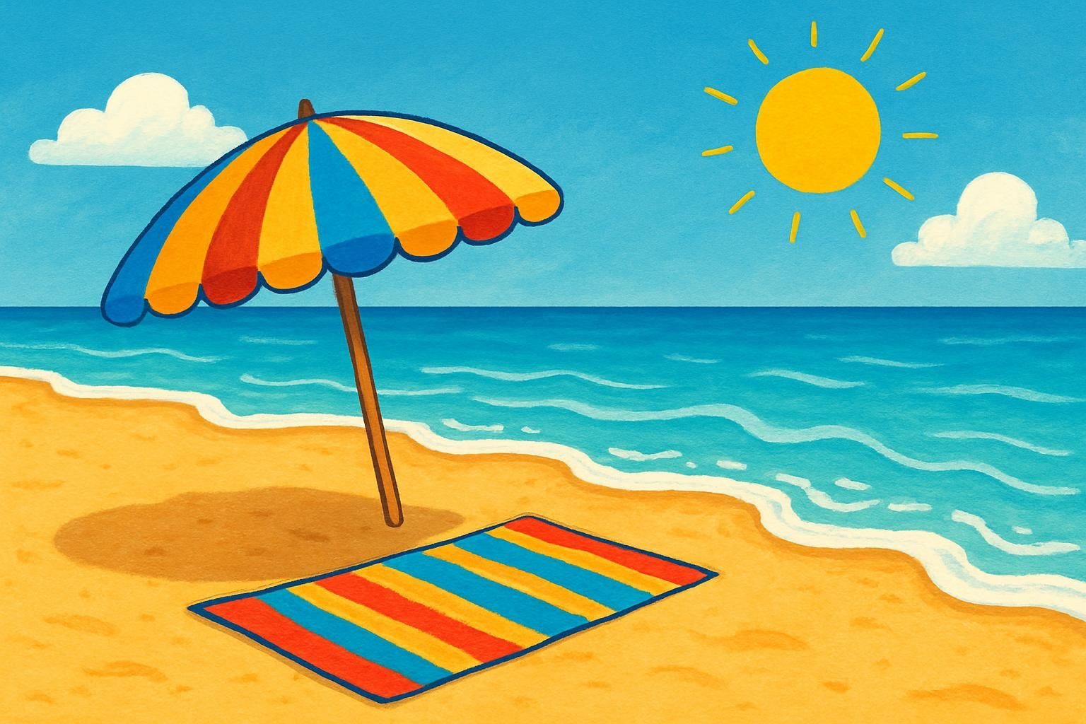 Beach Day eCard - free Summer greeting card