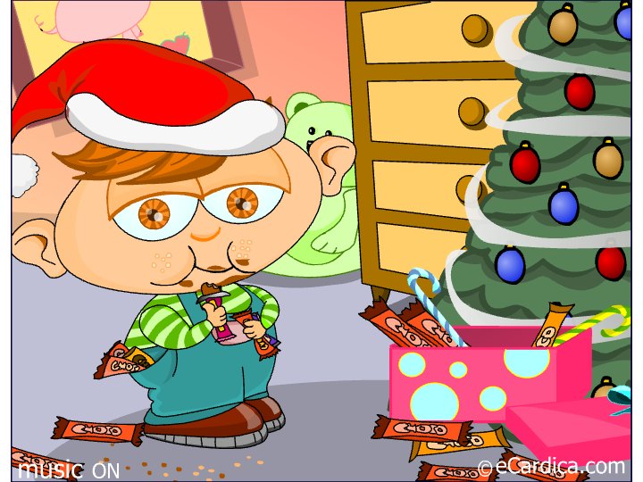 Sweet Christmas Candy Treats eCard - free Christmas greeting card