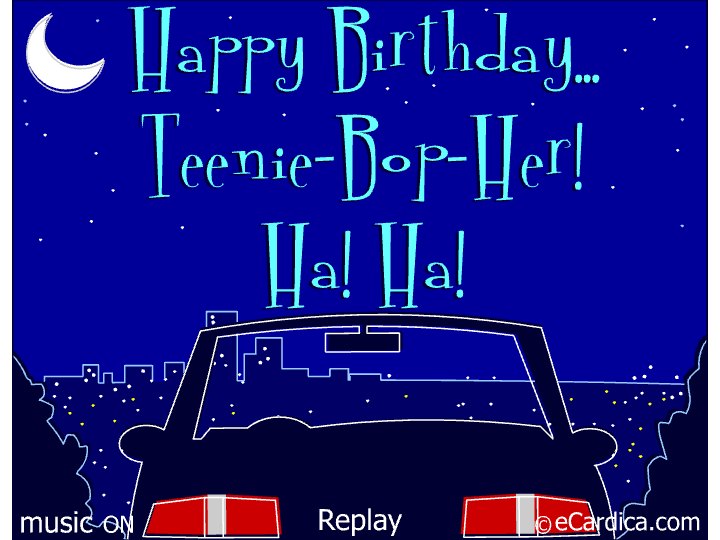 Happy Birthday Teenie Bopper
