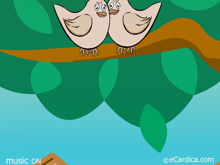 Two Lovebirds Tender Hug eCard - free Hugs greeting card