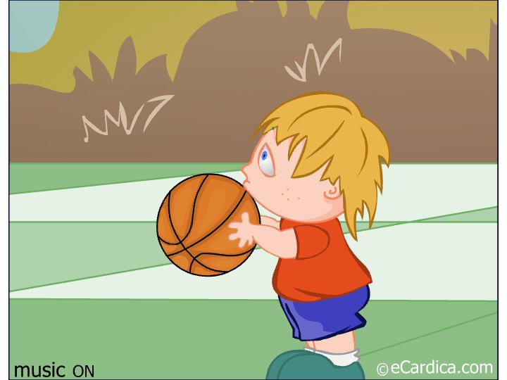 Boy Shooting Hoops eCard - free Father's Day greeting card