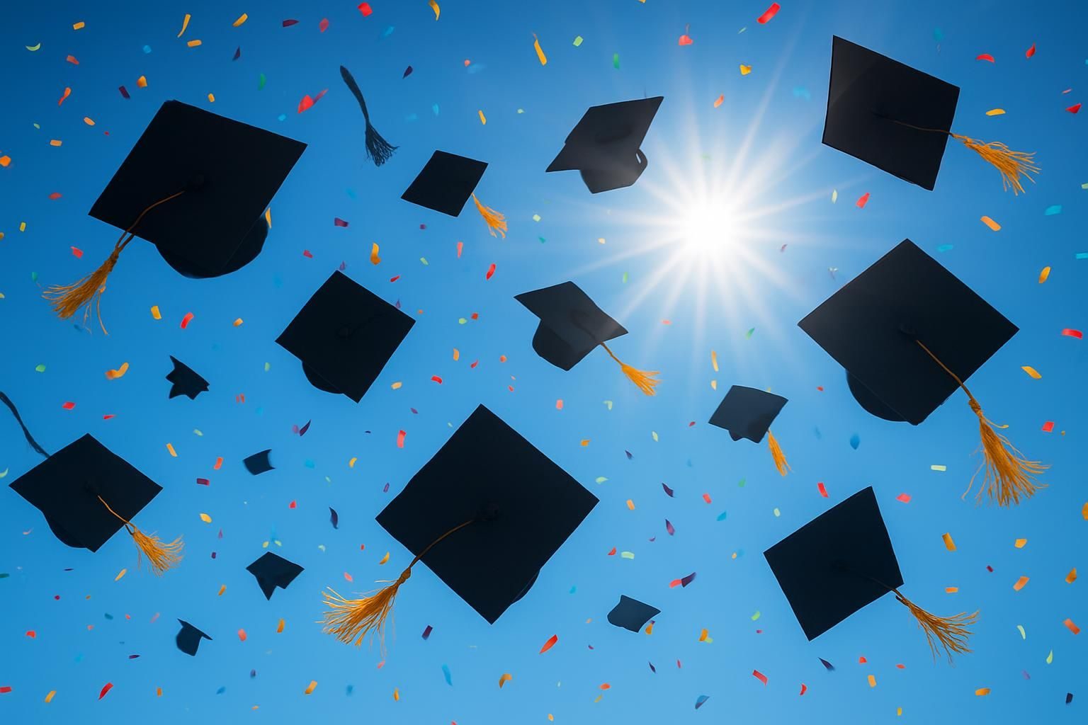 Cap Toss Celebration Graduation eCard