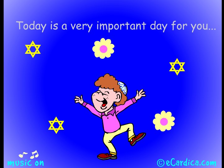 Today You're A Man eCard - free Bar & Bat Mitzvah greeting card