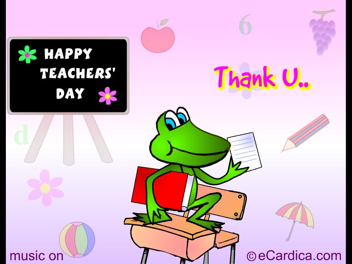 Thank You Teacher Frog