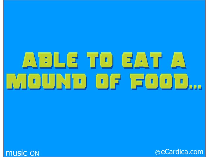 Super Uncle Mound Of Food eCard - free Family greeting card