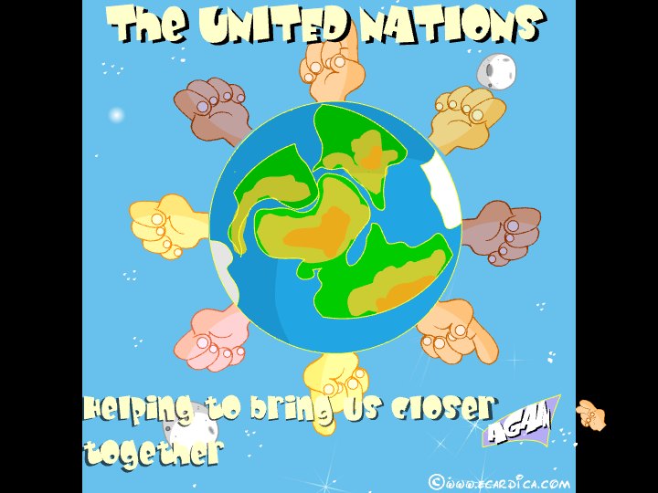 United Nations Hands Around World eCard - free More Holidays greeting card
