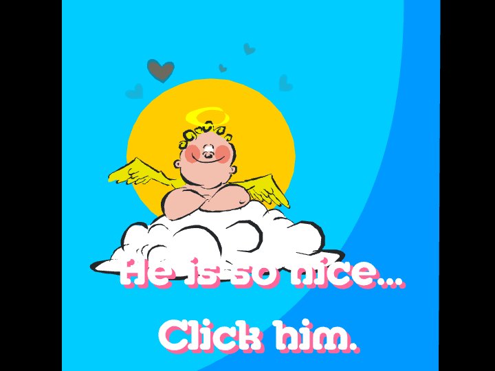 Click The Sweet Angel eCard - free April Fools greeting card