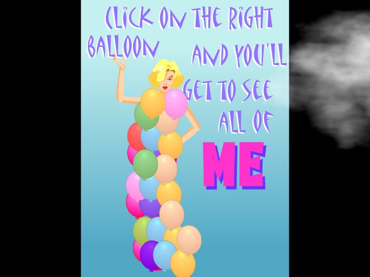 Click The Right Balloon eCard - free For Him greeting card