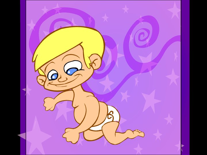 Baby In Diaper Crawling eCard - free Funny greeting card