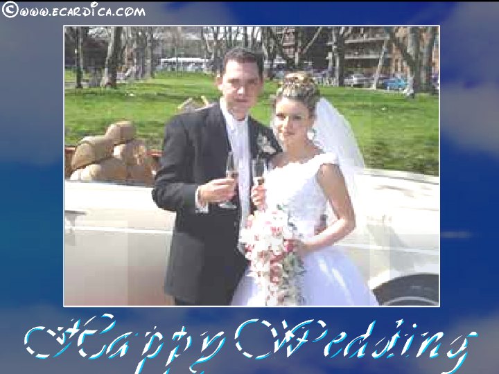 Bride And Groom Wedding eCard - free Wedding greeting card